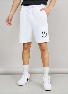 اشتري Minimal Print Regular Terry Shorts في السعودية