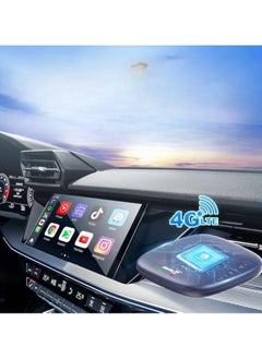 Buy CarPlay AI Box Adapter  Android 11.0 Wireless CarPlay Android Auto Streaming Box  Cars Netflix, YouTube, Google Play, 4G Network |QCM2290 4-Core, 3GB RAM + 32GB Storage Compatible with 98% of Vehicles in UAE