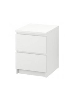 Buy Chest of 2 drawers white  40x55 cm in Saudi Arabia