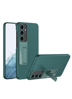 Buy Compatible With Samsung Galaxy S23 FE Case,S23 FE Leather Case, [Folding Kickstand] [Military Protective] Leather Case for Samsung Galaxy S23 FE 5G(Green) in Saudi Arabia