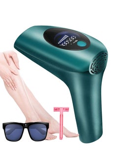 Buy Permanent IPL Laser Hair Removal Electric Epilator Machine Green in UAE