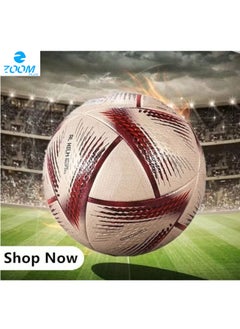 Buy AL RIHLA World Cup ball 2022 League Soccer Ball, Pro Football, World Cup Football ball, without Air Size 5 in Saudi Arabia