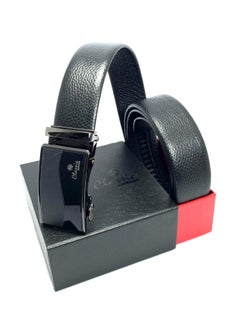 Buy Classic Milano Genuine Leather Belt Men Autolock Belts For Men ALTHQ-3705-9 (Black) By Milano Leather in UAE