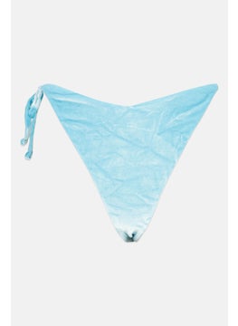 اشتري Women Textured Bikini Bottom, Blue في الامارات