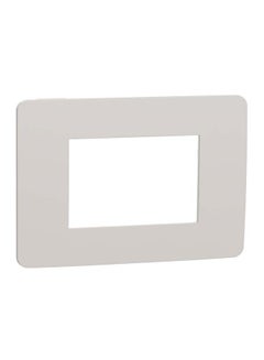Buy Schneider Electric Cover Frame, New Unica, 1 Gang, 3 Modules Light Grey And White in Egypt