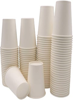 اشتري Paper cups 25 pieces 12 OZ, coffee HOT/COLD paper cups, desposable paper water 25cups (25) في مصر