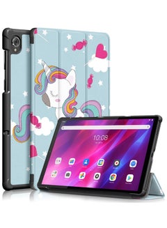 Buy Slim Smart Cover Stand Hard Shell Case for Lenovo Tab K10 10.3 Inch 2021 Unicorn in Saudi Arabia