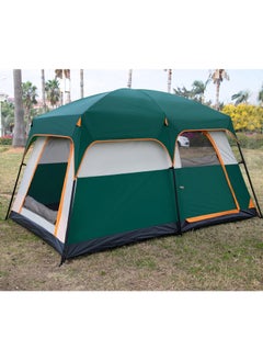 Buy Outdoor Family Camping Tent Large Size 8-12 People Two Bedrooms and One Living Room Automatic Tent PopUp Waterproof in UAE