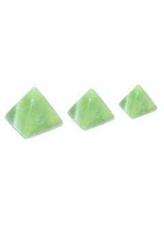 اشتري immatgar pharaonic Decorative Egyptian 3 Pyramids Alabaster Statue ancient Egyptian souvenirs gifts handmade Home decor collectibles Sculptures  (Light Green - 7.5 CM) في مصر