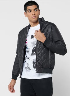 Buy Pu Quilted Jacket in UAE