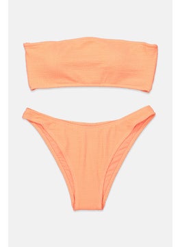 اشتري Women 2 Padded Piece Bikini Set, Coral في السعودية