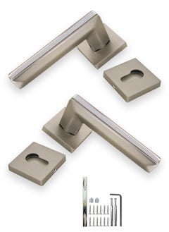 Buy Mortise Zinc door Handle (AB-009F-MSN-CP) in Saudi Arabia