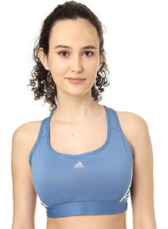 Buy Adidas PWR MS 3S HC7896 TRAINING altered blue WORKOUT BRA - MEDIUM SUPPORT For Women, Size MDD in Egypt