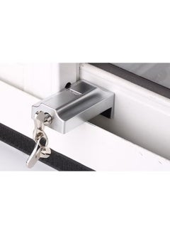 اشتري Window Locks, 1Pack Window Locks for Vertical and Horizontal Windows, Sliding Window Locks, Adjustable Aluminum Window Stoppers, Window Security في الامارات