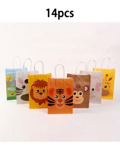 Buy 14 Pieces Party Favor Bags,Shopping Bag,Party Bags For Kids, supplies Snack candy Gift Bag Food Bags,Double-Sided Bags For Birthday Wedding Celebrations Party Favors 21*16*8 in Saudi Arabia