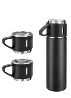 اشتري Coffee Thermos Stainless Steel Vacuum-Insulated Water Bottle, 500ml/16.9oz Insulated Bottle with Cup for Hot & Cold Drink Travel Mug في الامارات