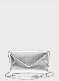 Buy Chain Detail Flap Over Crossbody in UAE