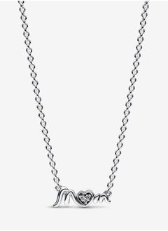 Buy Sterling Silver Mum Pavé Collier Women's Necklace for Pandora Moments 392589C01-45 in Saudi Arabia