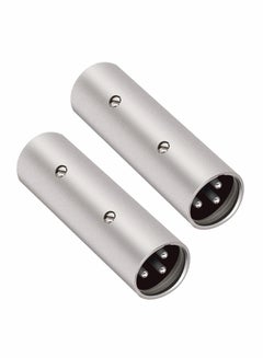 اشتري 3 Pin XLR Male to Male Adapter,  XLR 3 Pin Male to 3 Pin Male Microphone Cable Adapter, 2 Pack في الامارات