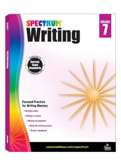 اشتري Spectrum 7th Grade ELA Writing Workbook – Fiction, Narrative, Story Building Skills Practice for English Language Arts, For Homeschool or Classroom (136 pgs) في الامارات