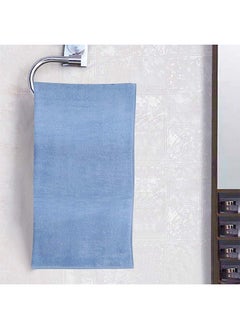 Buy Cloud Touch Super Fine Zero Hand Towel 100% Cotton Pile Lightweight Everyday Use Hand Towels Ultra Soft And Highly Absorbent For Bathroom L 50 x W 80 cm Dusty Blue in UAE