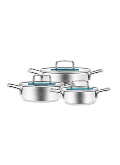 Buy Arya 6 Piece Blue Midi Steel Cookware Set in Egypt