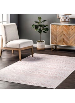 اشتري Calia Machine Washable Aztec Bands Area Rug 5' X 8' Pink في الامارات