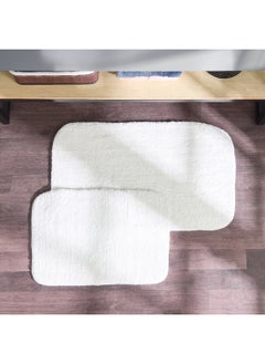 Buy Brace 2-Piece Microfibre Bathmat Set 80 x 50 cm in Saudi Arabia