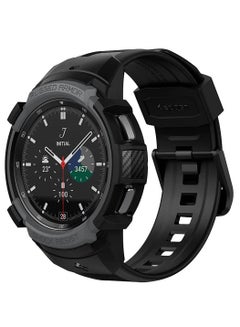 Buy Rugged Armor PRO for Samsung Galaxy Watch 4 Classic 46mm Case with Band - Charcoal Gray in UAE
