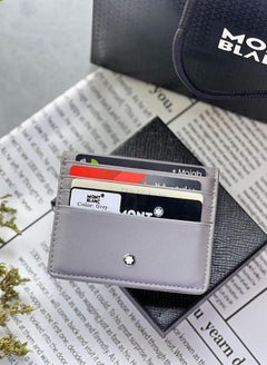 اشتري Mont Blanc Men Genuine Leather Wallet Card Holder في الامارات
