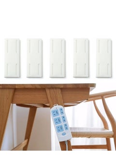 Buy 5Pcs Self Adhesive Power Strip Holder, Adhesive Punch Free Desktop Socket Fixer Wall Mounte, Plug-in Socket Fixer Bracket Stand for Kitchen Home Office Cable Management in Saudi Arabia