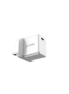 Buy Levore Wall Charger 25W USB-C PD Adapter - White in UAE