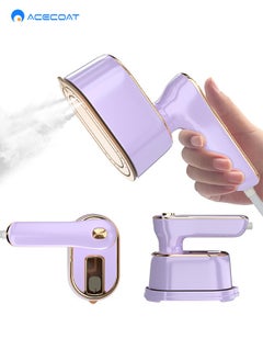 Buy Travel Steamer Iron for Clothes Mini: handheld size portable fabric clothing steamers small hand garment electric steam ironing machine for dress shirt travel college dorm essentials travel gifts in Saudi Arabia