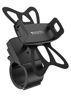 اشتري YESIDO C42 Bike Bicycle Motorcycle Mobile Phone Holder Mount Universal 360 Degree Adjustable Rotation Compatible with iPhone 12 mini/12/12 pro في الامارات