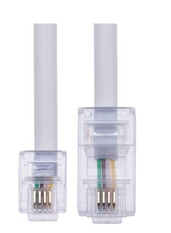 Buy DKURVE RJ11 6P4C to RJ45 8P8C Network - Telephone, Handmade Connector Plug Cable (5m) in UAE