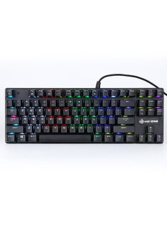 اشتري Magic-Refiner 1506 Mechanical Gaming Keyboard USB Wired Mixed Light Blue Switch 87 Keys For Gamer Office E-Sports English Version في السعودية