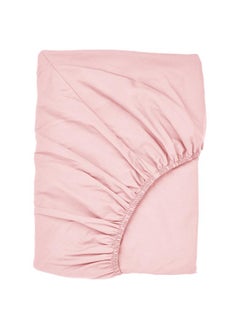 Buy Fitted Sheet Light Pink 180X200 Cm in Saudi Arabia