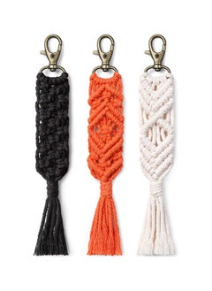 Buy Macrame Keychains Boho Macrame Bag Charms with Tassels Car Hanging 3 colors in Egypt