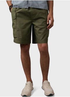 Buy Linen Blend Cargo Shorts in UAE