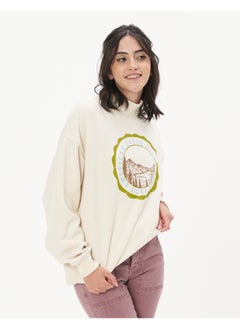 Buy AE Graphic Mock Neck Sweatshirt in UAE