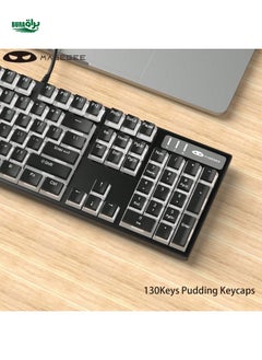 اشتري Magegee 130 Keys Keycaps Black Pudding ، PBT Keycaps مجموعة مخصصة لمجموعة مفاتيح المفاتيح ، ملف تعريف OEM ، متوافق مع 100 ٪ ، 75 ٪ ، 65 ٪ ، 60 ٪ لوحة مفاتيح في الامارات