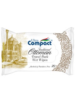 Buy Traditional Ottoman Travel Pack Pearl Wet Wipes: Portable Care Bundle - 20pcs in Saudi Arabia