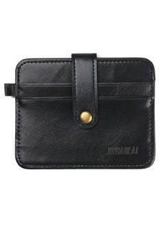 Buy Genuine Leather Fashion Slim Wallet Student Casual ID Card Holder Small Wallet in Saudi Arabia
