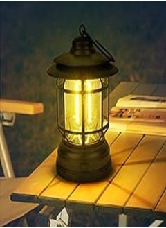 اشتري Flintronic Camping Lamp, 1 Piece Retro Battery Operated Camping Lamp, LED Battery Lamp, Switchable Dimming Brightness, Camping Lantern for Fishing, Hiking, Garden, Patio, etc. [Energy A+++] في مصر