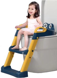 Buy Potty Training Seat for Baby, Baby Toilet Potty Seat with Adjustable Step Stool Ladder, Baby Potty for Boys and Girls in Saudi Arabia