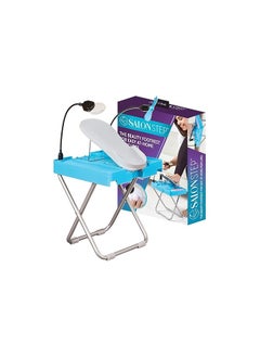 Buy Salon Step The Beauty Footrest for Easy at-Home Pedicures, Treat Your Feet, No More Bending or Stretching with LED Magnifier, Drying Fan, Adjustable Foot Rest, Non-Slip Sturdy Legs & Built-in Storage in Egypt