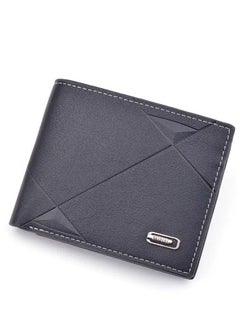 Buy Classic Mens Leather Wallet, Black in UAE