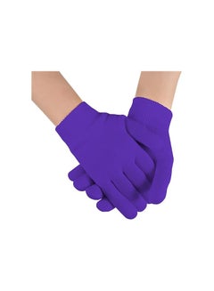 Buy Gloves Spa Gel , Suppler Hands in Just 20 Minutes, with Jojoba Oil, Olive Oil, Vitamin E, Plant Essential Oils, Soften & Smooth, One Size Fits All (Purple) in Egypt