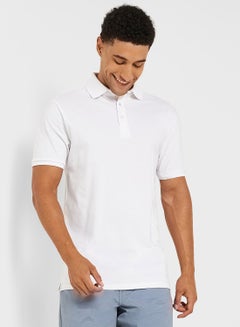 Buy Mens Short Sleeve Polo Button Up Shirt in UAE
