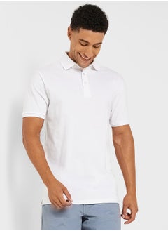 Buy Mens Short Sleeve Polo Button Up Shirt in Saudi Arabia